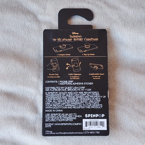 SPINPOP Phone Pop Grip (Jack Skellington) - Picture 2 of 5